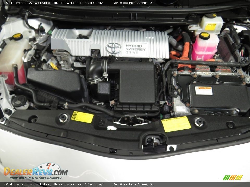 2014 Toyota Prius Two Hybrid Blizzard White Pearl / Dark Gray Photo #6