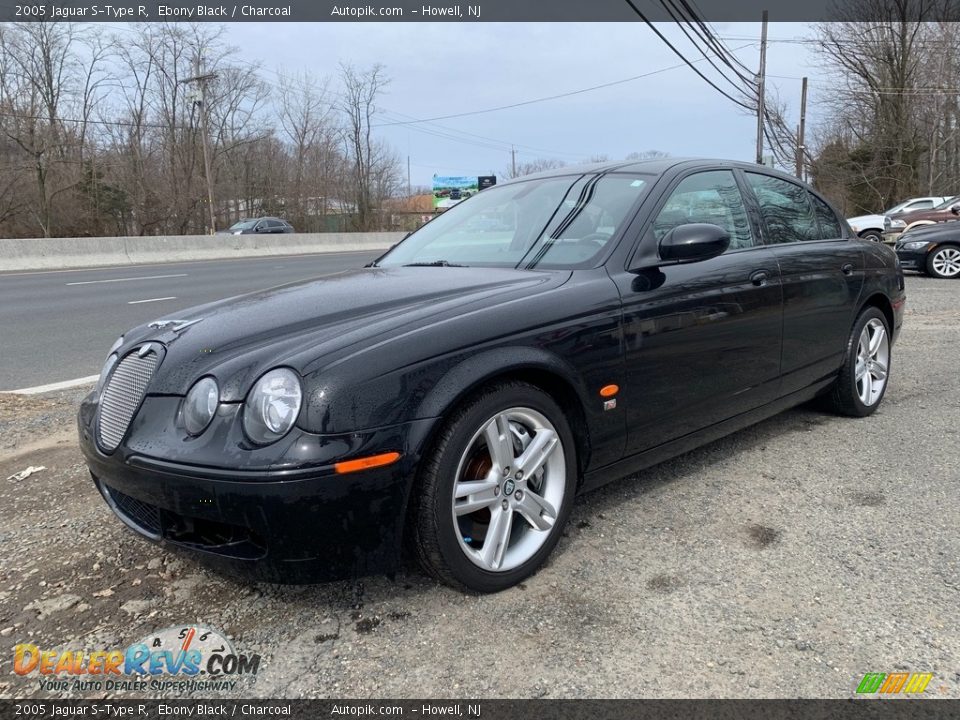 2005 Jaguar S-Type R Ebony Black / Charcoal Photo #5