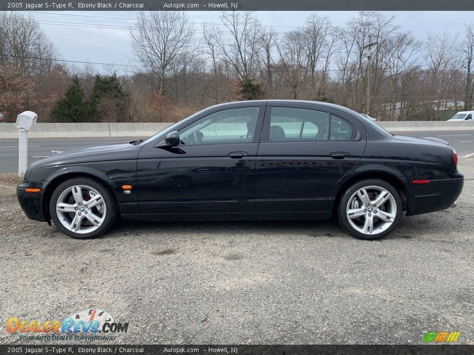 2005 Jaguar S-Type R Ebony Black / Charcoal Photo #6