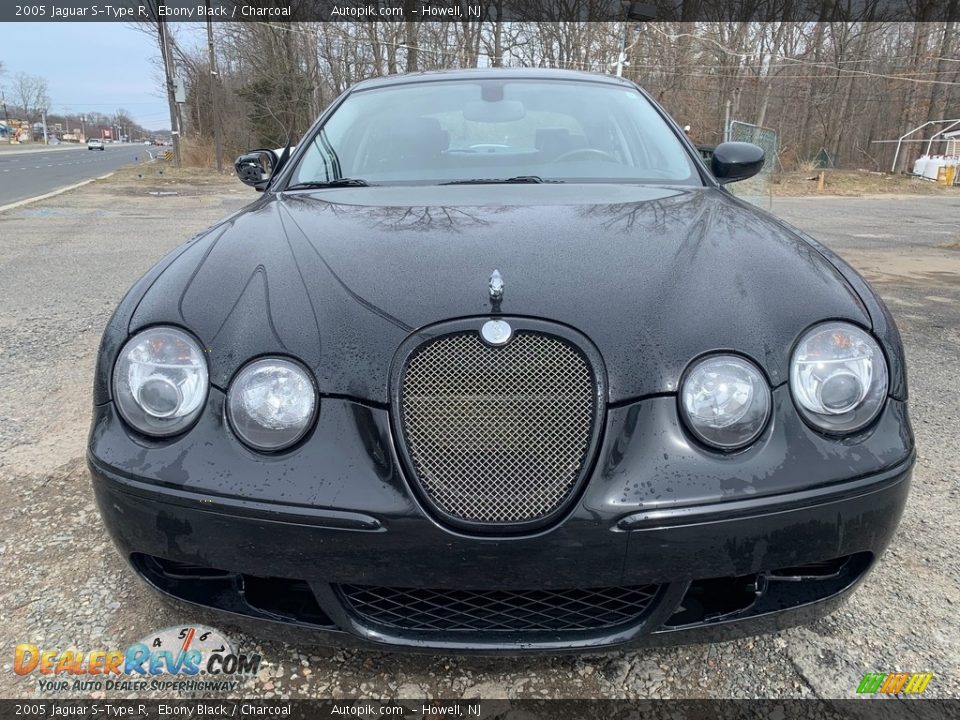 2005 Jaguar S-Type R Ebony Black / Charcoal Photo #7