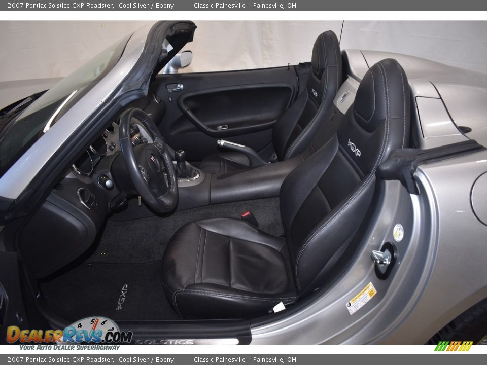 Ebony Interior - 2007 Pontiac Solstice GXP Roadster Photo #6