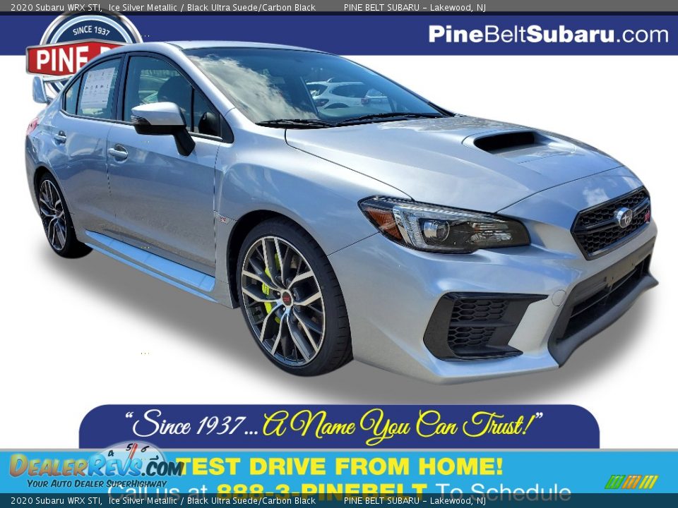 2020 Subaru WRX STI Ice Silver Metallic / Black Ultra Suede/Carbon Black Photo #1