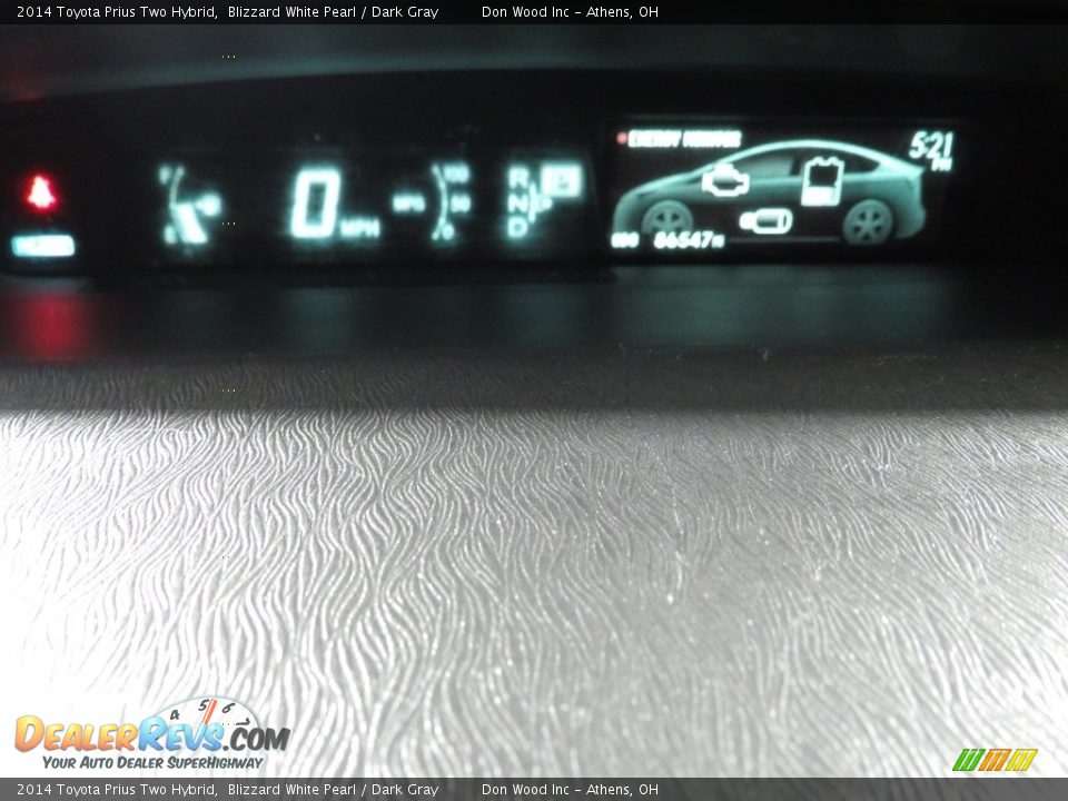2014 Toyota Prius Two Hybrid Blizzard White Pearl / Dark Gray Photo #28