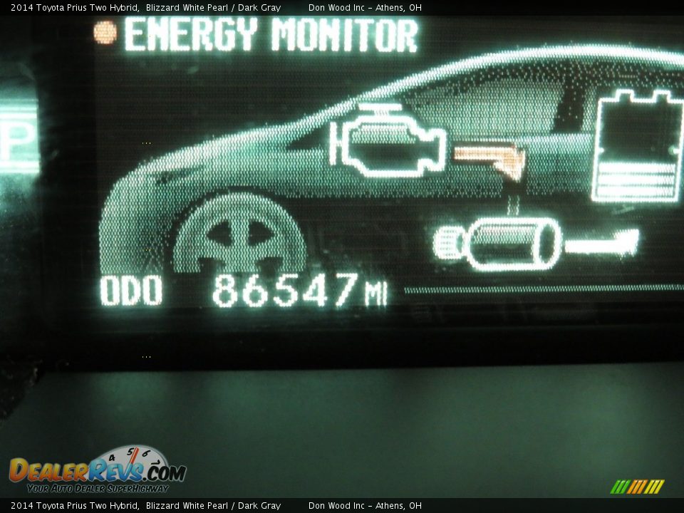 2014 Toyota Prius Two Hybrid Blizzard White Pearl / Dark Gray Photo #29