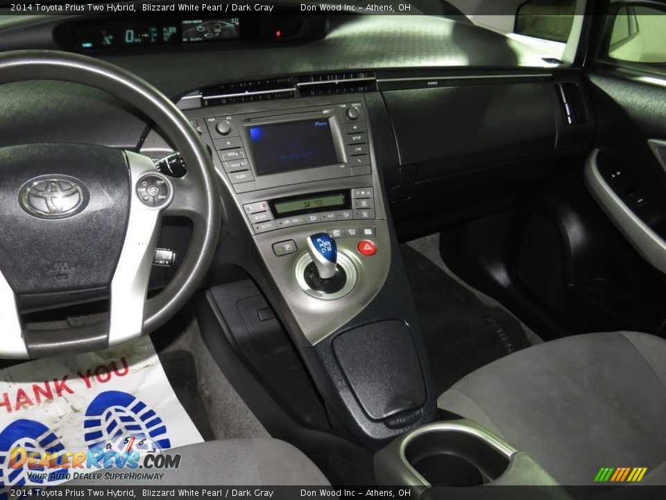 2014 Toyota Prius Two Hybrid Blizzard White Pearl / Dark Gray Photo #31
