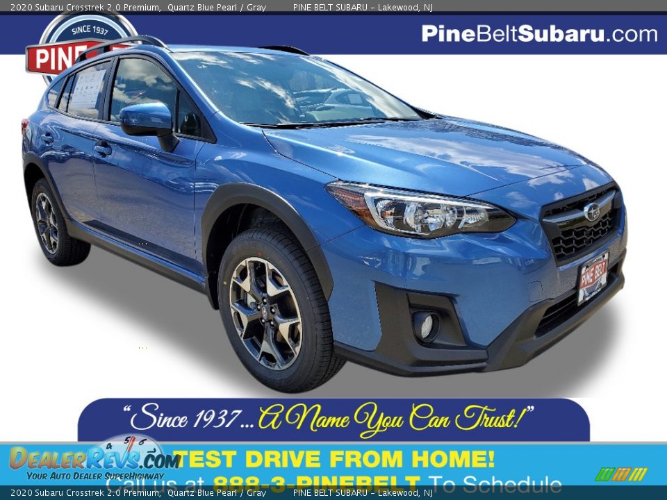 2020 Subaru Crosstrek 2.0 Premium Quartz Blue Pearl / Gray Photo #1