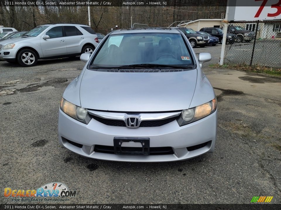 2011 Honda Civic EX-L Sedan Alabaster Silver Metallic / Gray Photo #8