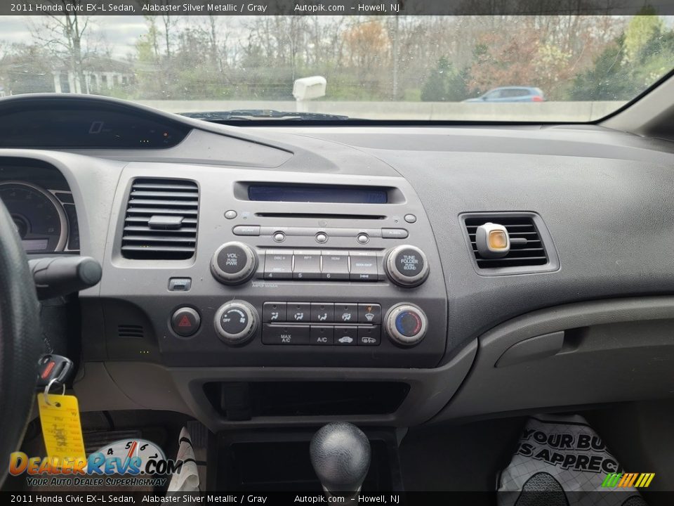 2011 Honda Civic EX-L Sedan Alabaster Silver Metallic / Gray Photo #10