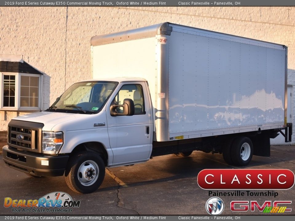 2019 Ford E Series Cutaway E350 Commercial Moving Truck Oxford White / Medium Flint Photo #1