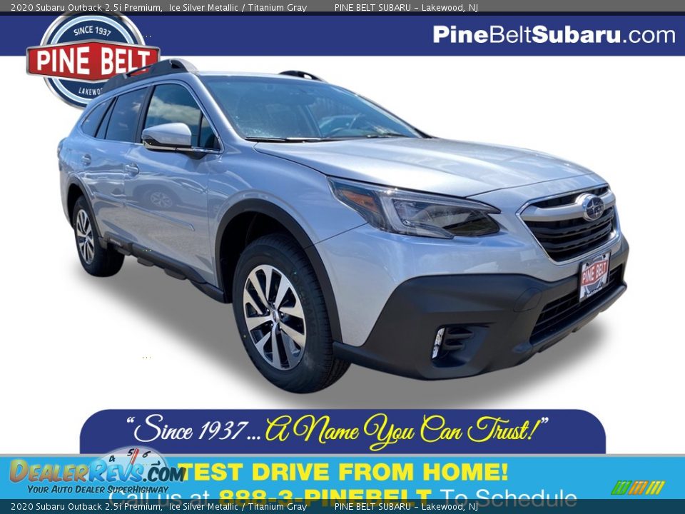 2020 Subaru Outback 2.5i Premium Ice Silver Metallic / Titanium Gray Photo #1