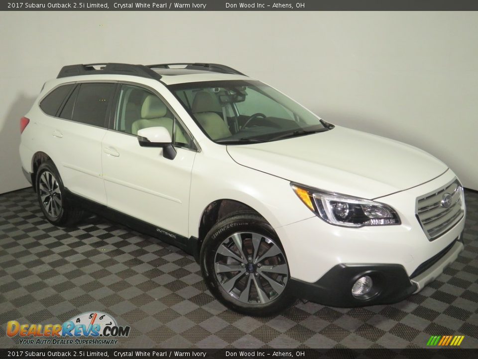 2017 Subaru Outback 2.5i Limited Crystal White Pearl / Warm Ivory Photo #2