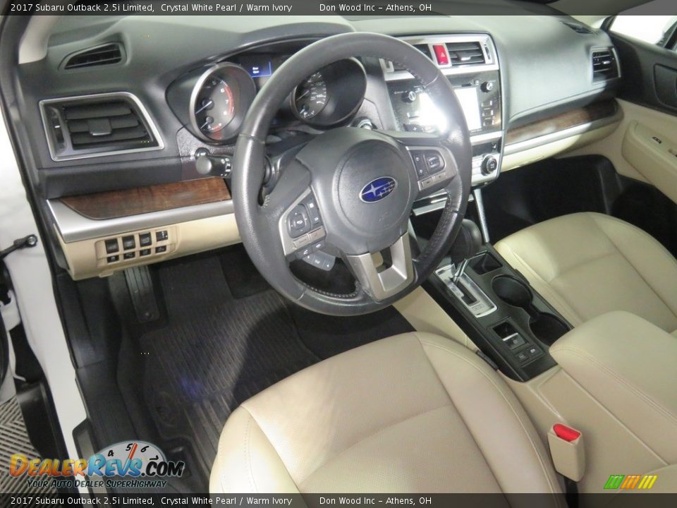 2017 Subaru Outback 2.5i Limited Crystal White Pearl / Warm Ivory Photo #20