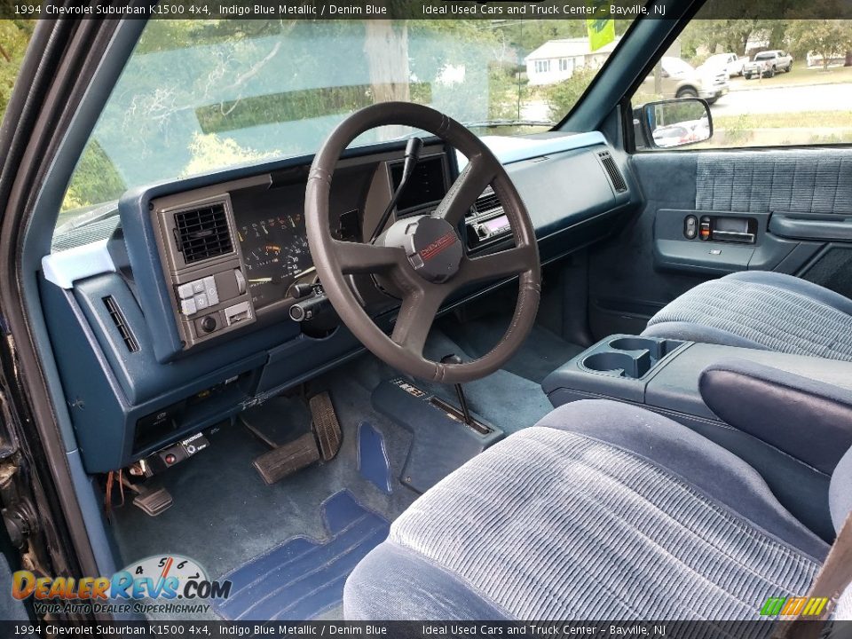 Denim Blue Interior - 1994 Chevrolet Suburban K1500 4x4 Photo #29