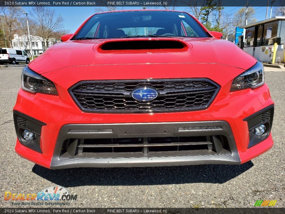 2020 Subaru WRX Limited Pure Red / Carbon Black Photo #3