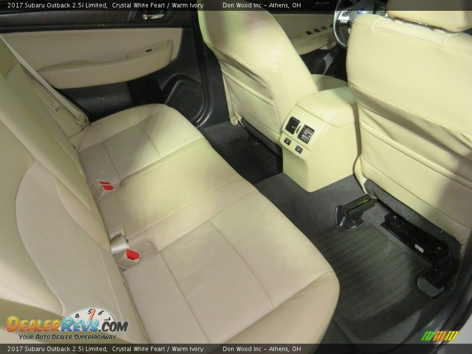 2017 Subaru Outback 2.5i Limited Crystal White Pearl / Warm Ivory Photo #25