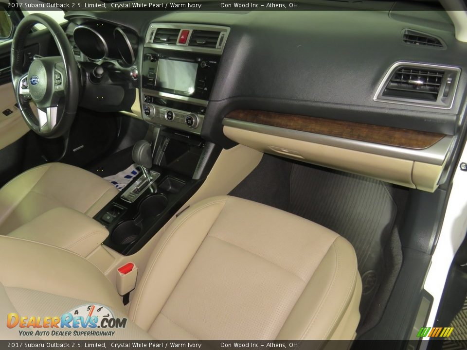 2017 Subaru Outback 2.5i Limited Crystal White Pearl / Warm Ivory Photo #28
