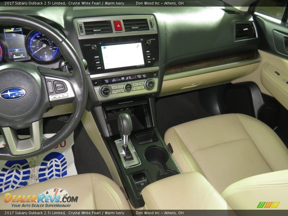 2017 Subaru Outback 2.5i Limited Crystal White Pearl / Warm Ivory Photo #32