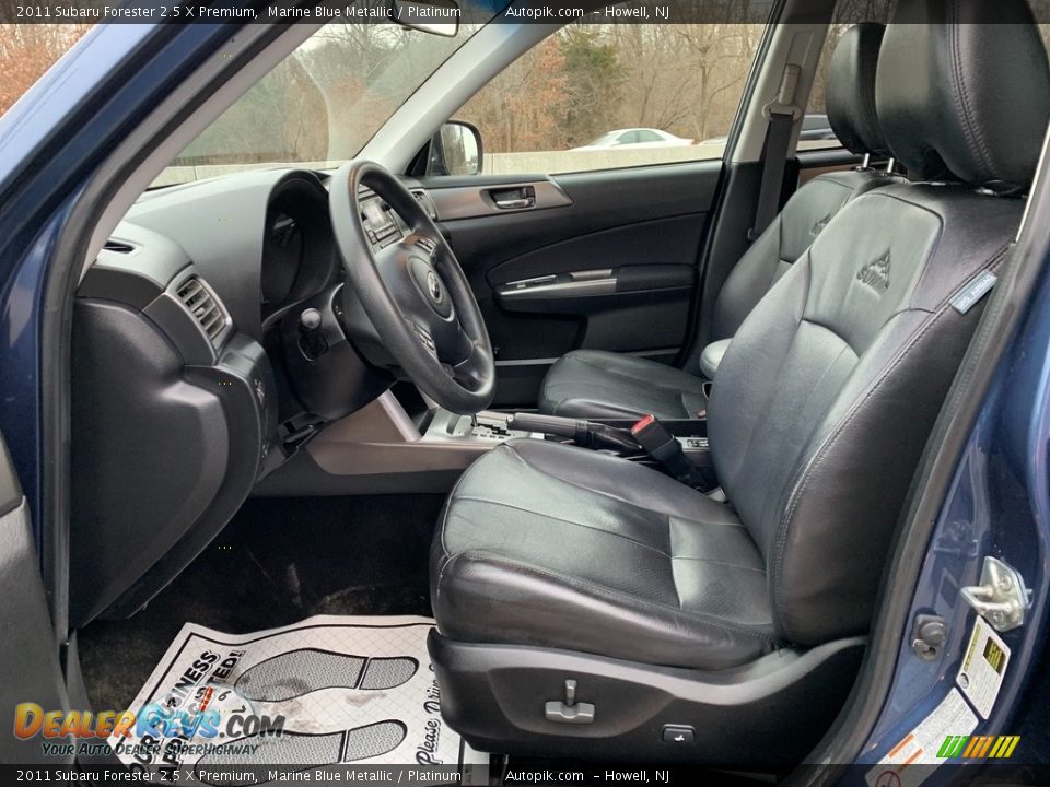 2011 Subaru Forester 2.5 X Premium Marine Blue Metallic / Platinum Photo #10