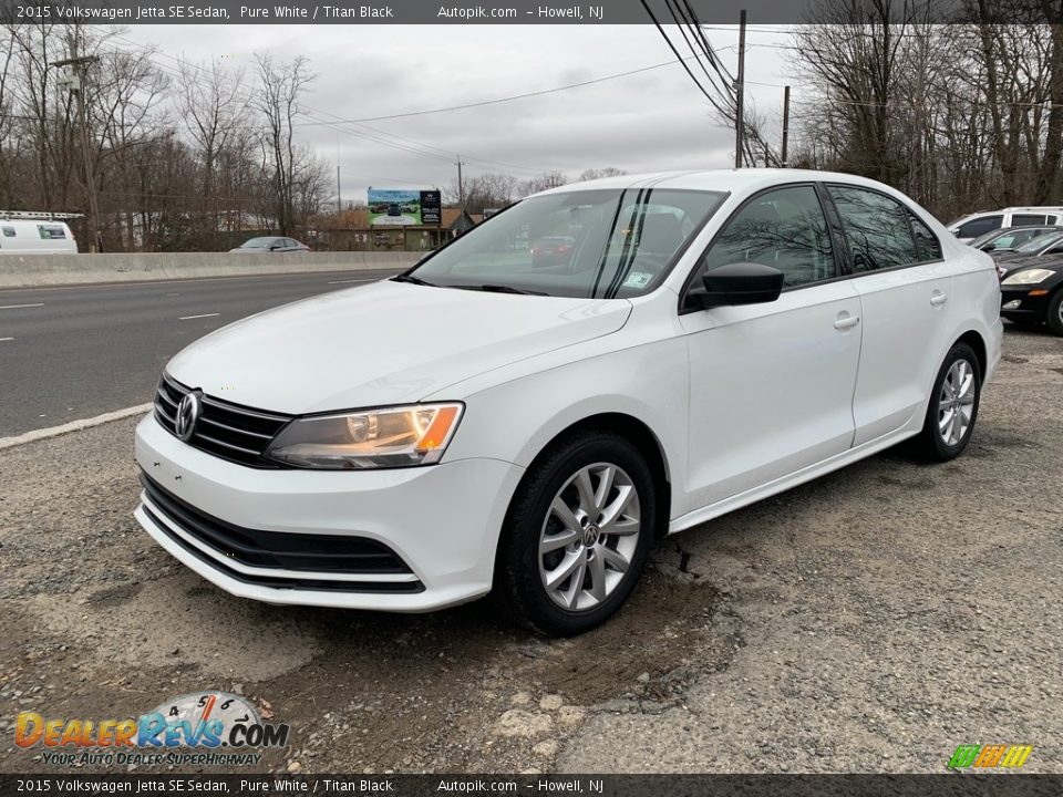 Pure White 2015 Volkswagen Jetta SE Sedan Photo #7