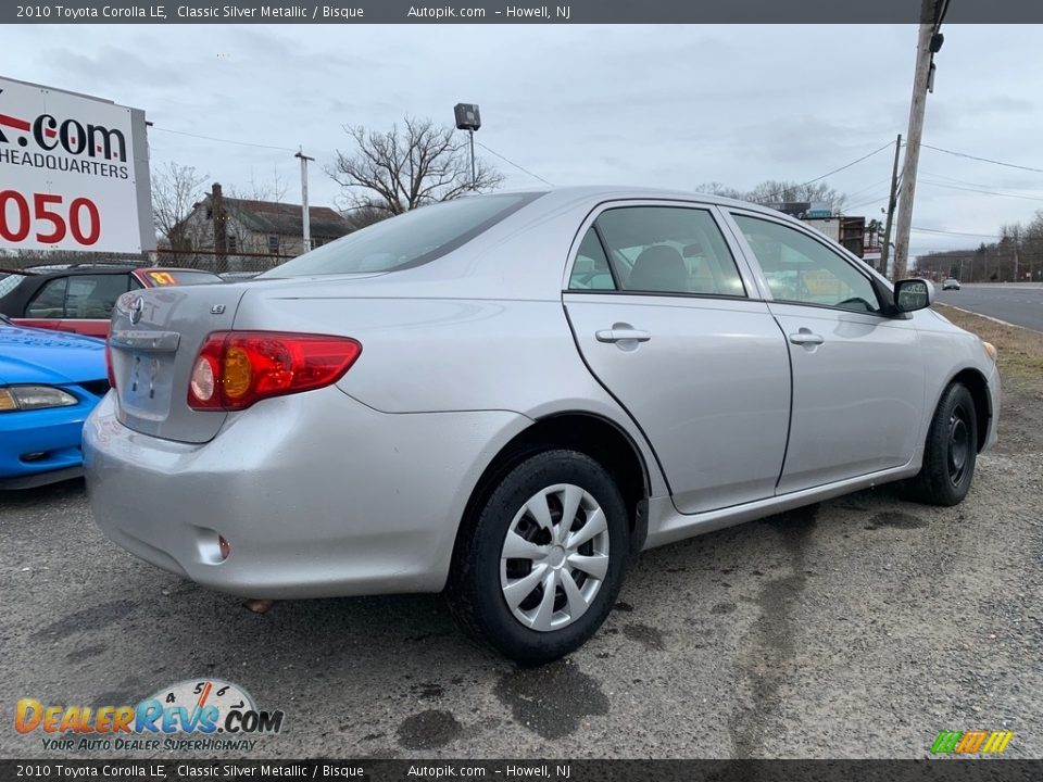 2010 Toyota Corolla LE Classic Silver Metallic / Bisque Photo #3
