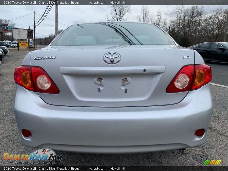 2010 Toyota Corolla LE Classic Silver Metallic / Bisque Photo #4