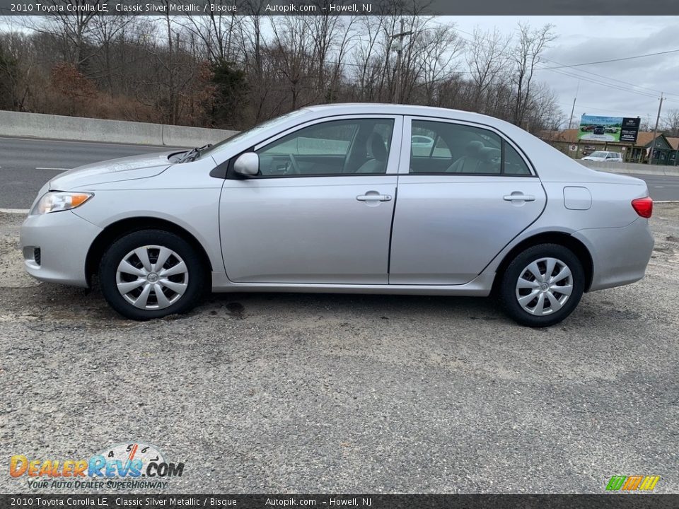 2010 Toyota Corolla LE Classic Silver Metallic / Bisque Photo #6