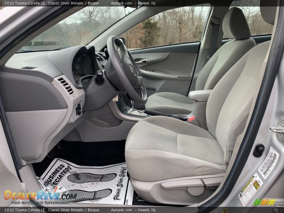 2010 Toyota Corolla LE Classic Silver Metallic / Bisque Photo #10
