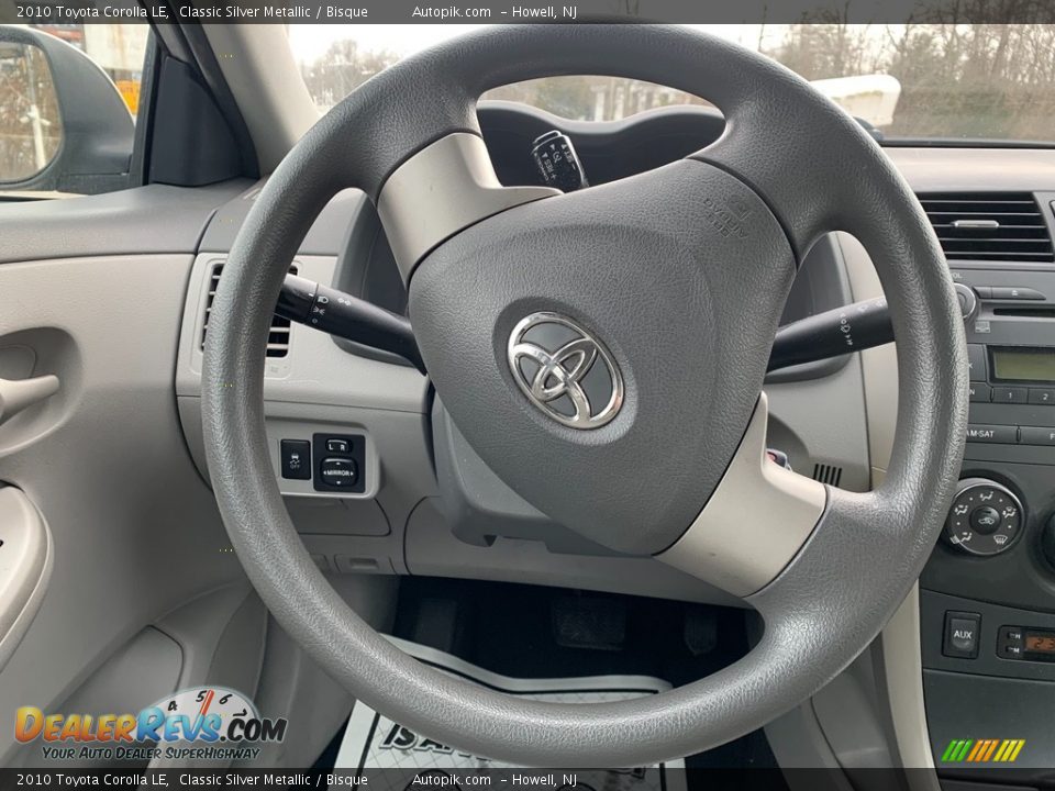 2010 Toyota Corolla LE Classic Silver Metallic / Bisque Photo #19