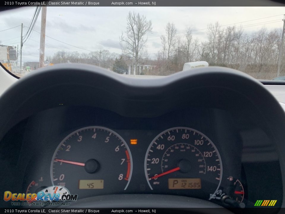 2010 Toyota Corolla LE Classic Silver Metallic / Bisque Photo #20