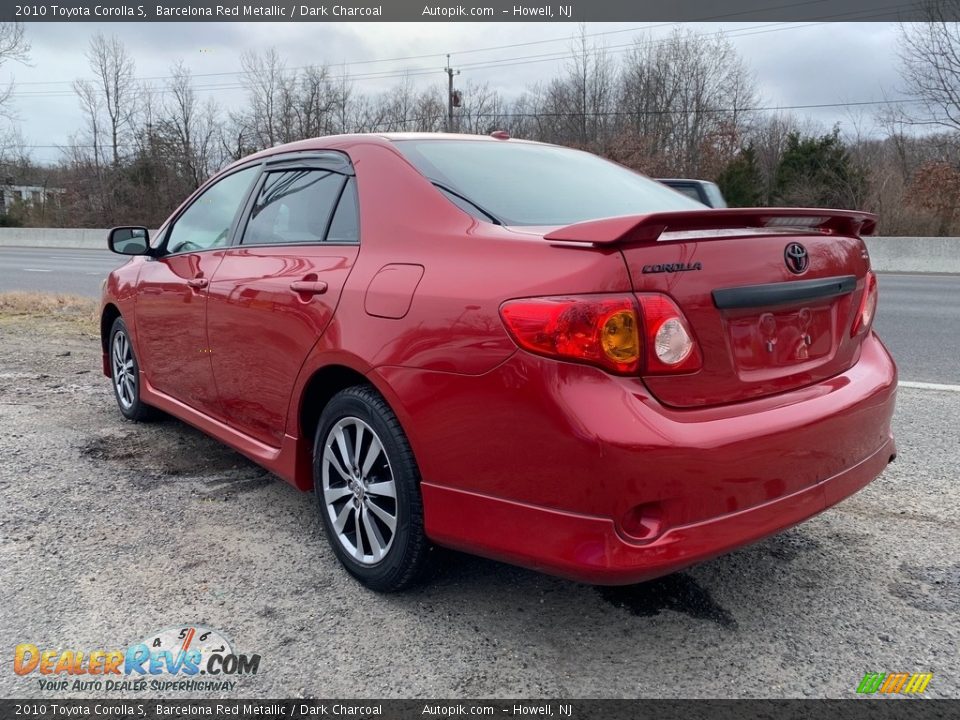 2010 Toyota Corolla S Barcelona Red Metallic / Dark Charcoal Photo #5