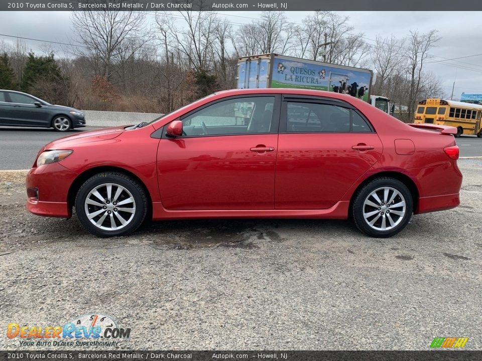 2010 Toyota Corolla S Barcelona Red Metallic / Dark Charcoal Photo #6