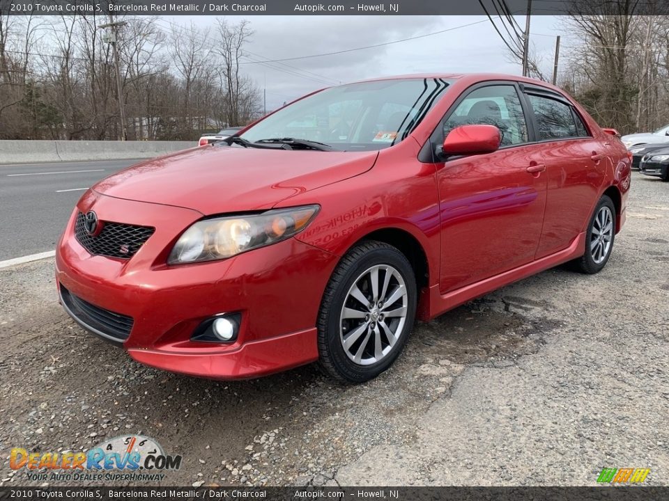 2010 Toyota Corolla S Barcelona Red Metallic / Dark Charcoal Photo #7