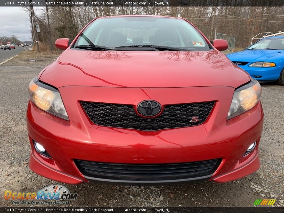 2010 Toyota Corolla S Barcelona Red Metallic / Dark Charcoal Photo #8