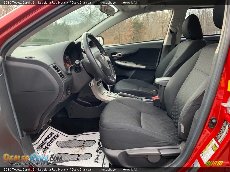 2010 Toyota Corolla S Barcelona Red Metallic / Dark Charcoal Photo #11
