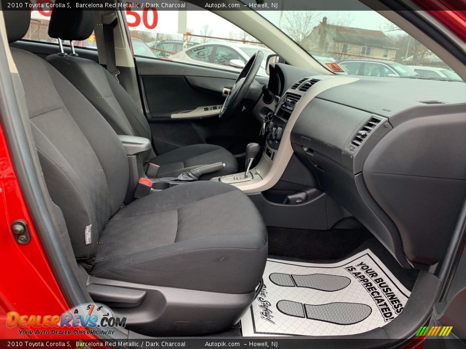 2010 Toyota Corolla S Barcelona Red Metallic / Dark Charcoal Photo #14