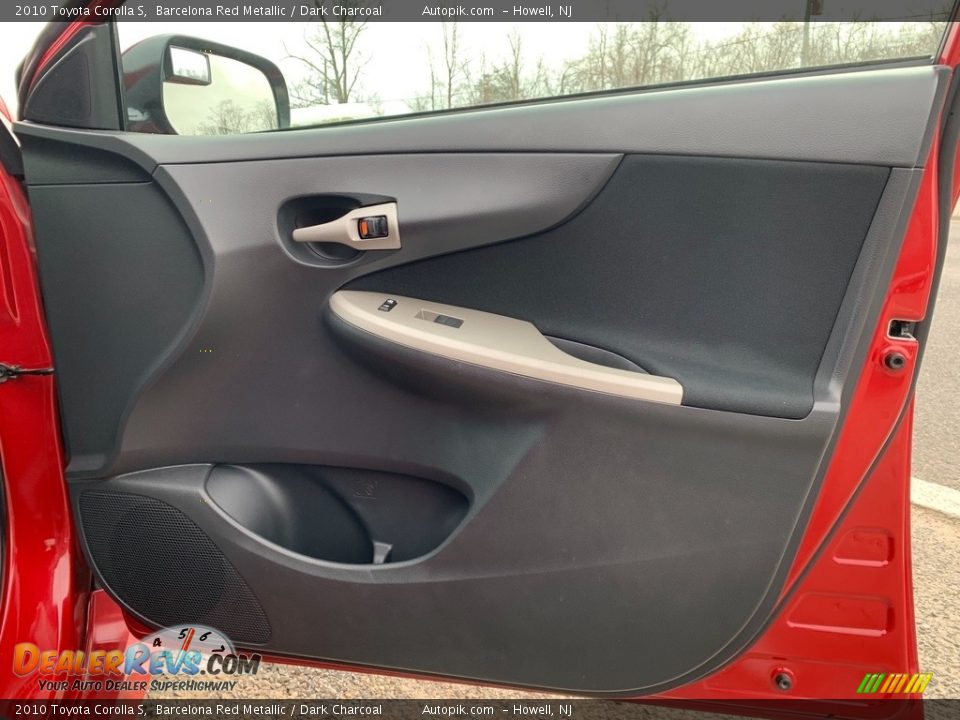 2010 Toyota Corolla S Barcelona Red Metallic / Dark Charcoal Photo #15