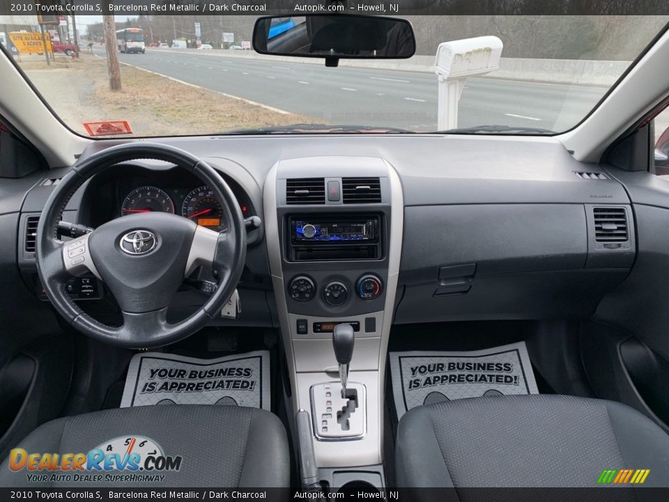 2010 Toyota Corolla S Barcelona Red Metallic / Dark Charcoal Photo #16