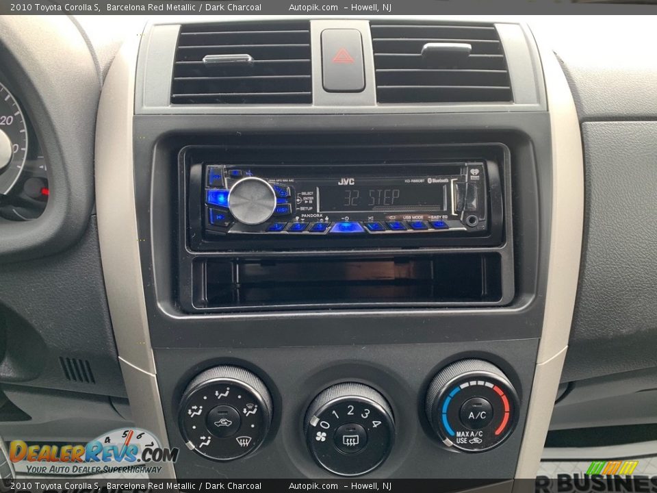 2010 Toyota Corolla S Barcelona Red Metallic / Dark Charcoal Photo #18