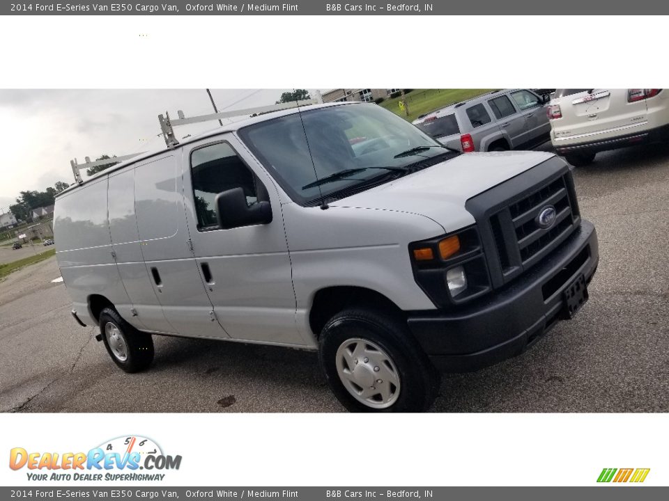 2014 Ford E-Series Van E350 Cargo Van Oxford White / Medium Flint Photo #6