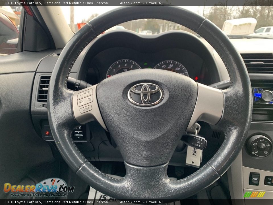 2010 Toyota Corolla S Barcelona Red Metallic / Dark Charcoal Photo #20