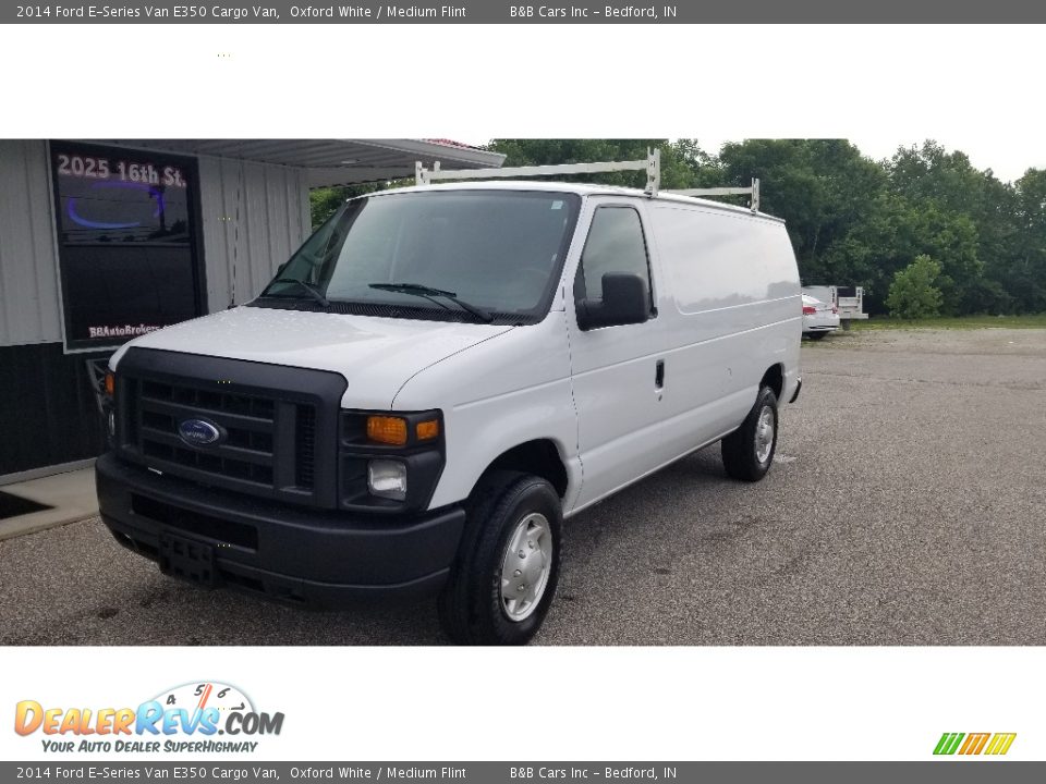 2014 Ford E-Series Van E350 Cargo Van Oxford White / Medium Flint Photo #8