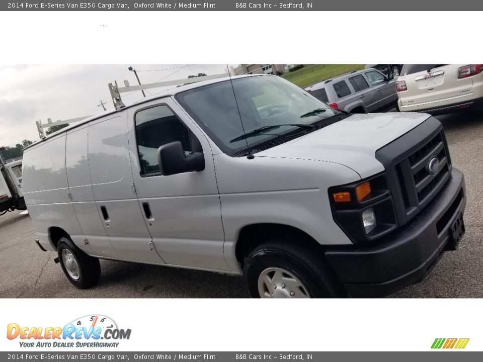 2014 Ford E-Series Van E350 Cargo Van Oxford White / Medium Flint Photo #19