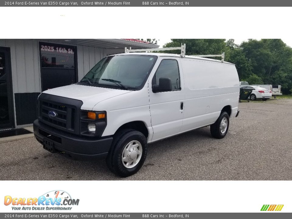 2014 Ford E-Series Van E350 Cargo Van Oxford White / Medium Flint Photo #23