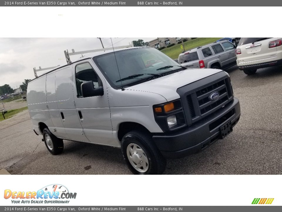 2014 Ford E-Series Van E350 Cargo Van Oxford White / Medium Flint Photo #24