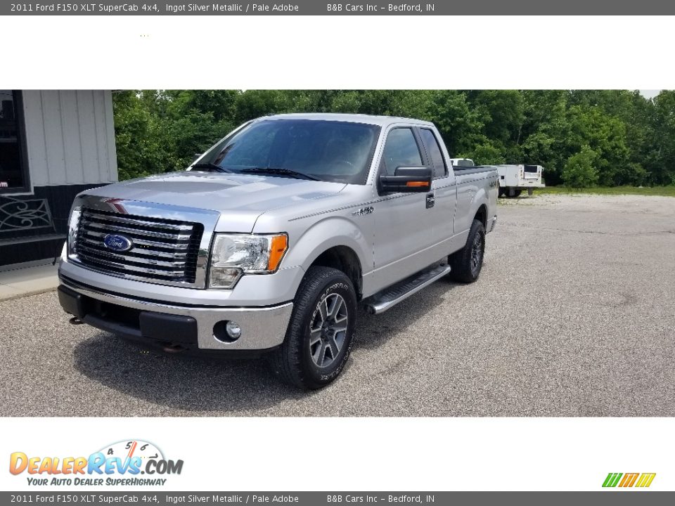 2011 Ford F150 XLT SuperCab 4x4 Ingot Silver Metallic / Pale Adobe Photo #1