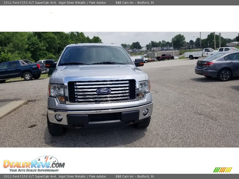 2011 Ford F150 XLT SuperCab 4x4 Ingot Silver Metallic / Pale Adobe Photo #2