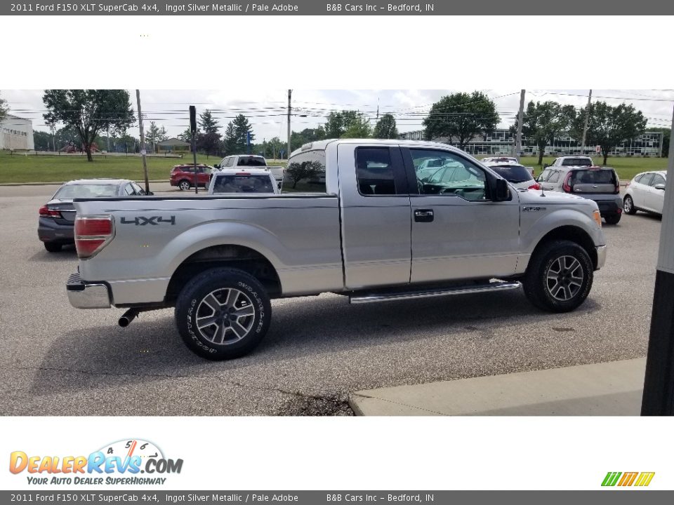 2011 Ford F150 XLT SuperCab 4x4 Ingot Silver Metallic / Pale Adobe Photo #4