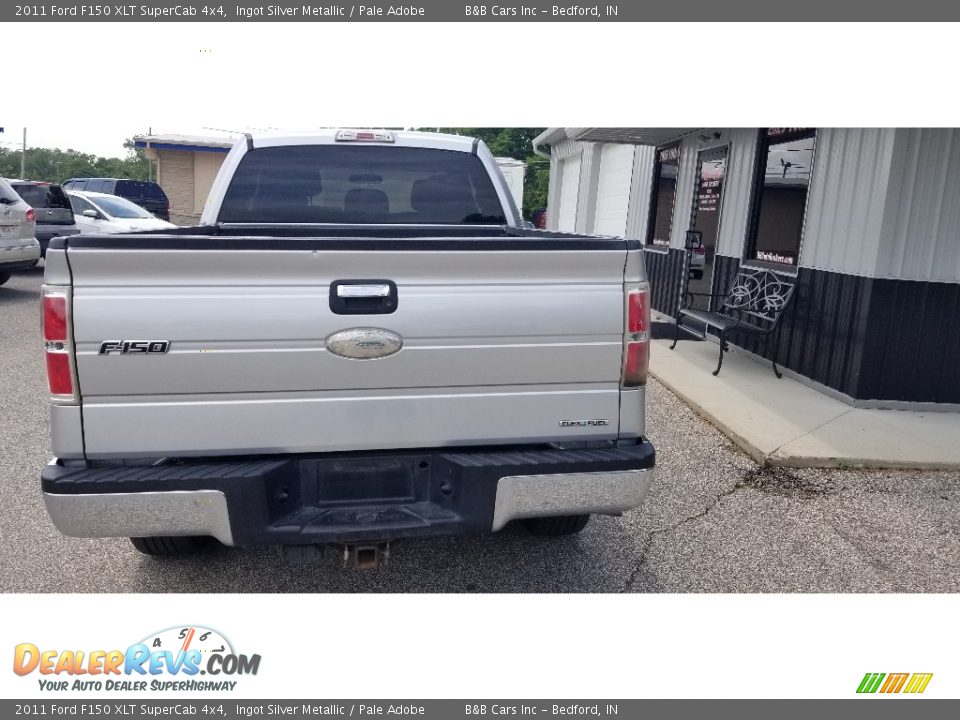 2011 Ford F150 XLT SuperCab 4x4 Ingot Silver Metallic / Pale Adobe Photo #6