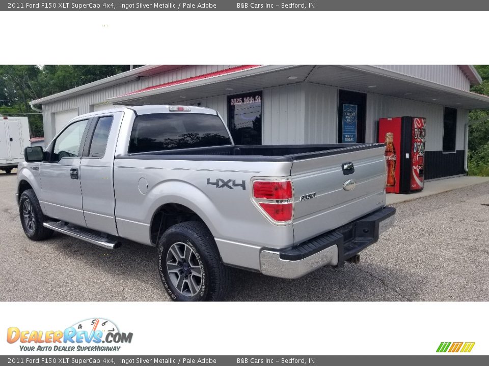 2011 Ford F150 XLT SuperCab 4x4 Ingot Silver Metallic / Pale Adobe Photo #9