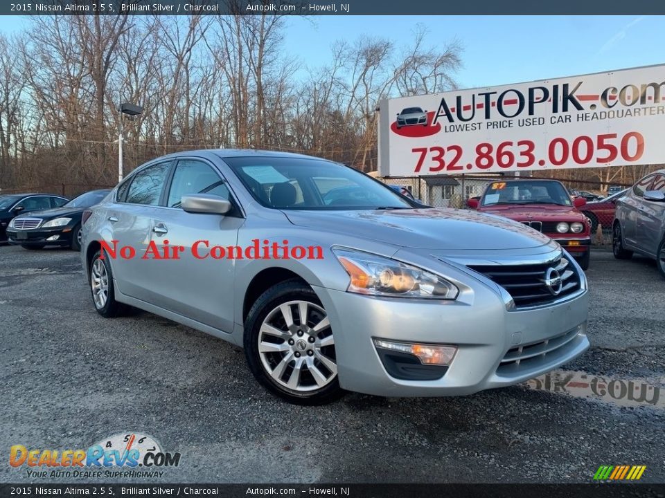 2015 Nissan Altima 2.5 S Brilliant Silver / Charcoal Photo #1